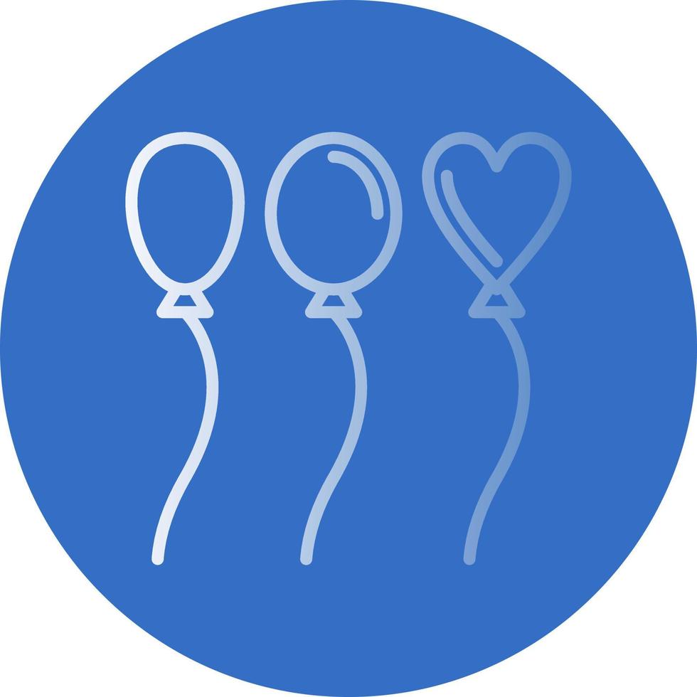 conception d'icône de vecteur de ballon de mariage