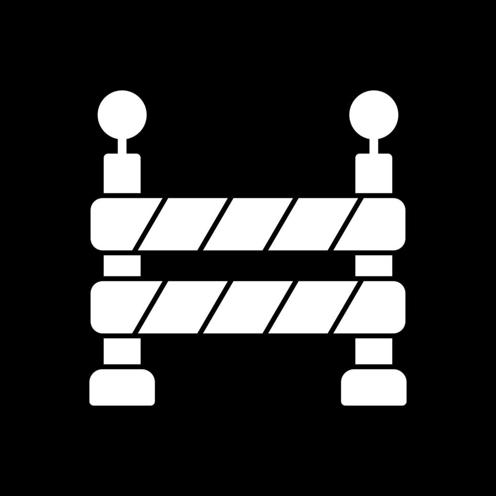 conception d'icône de vecteur de barrière