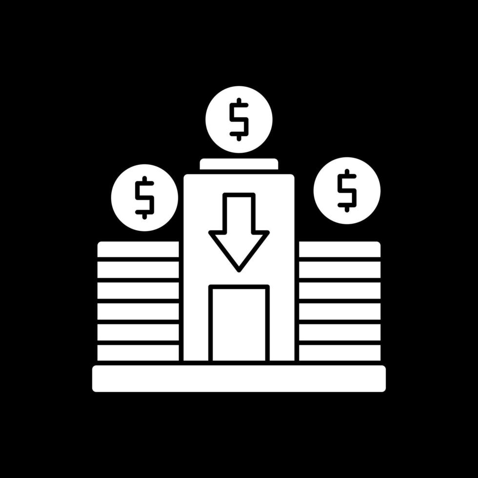 conception d'icône de vecteur d'investissement