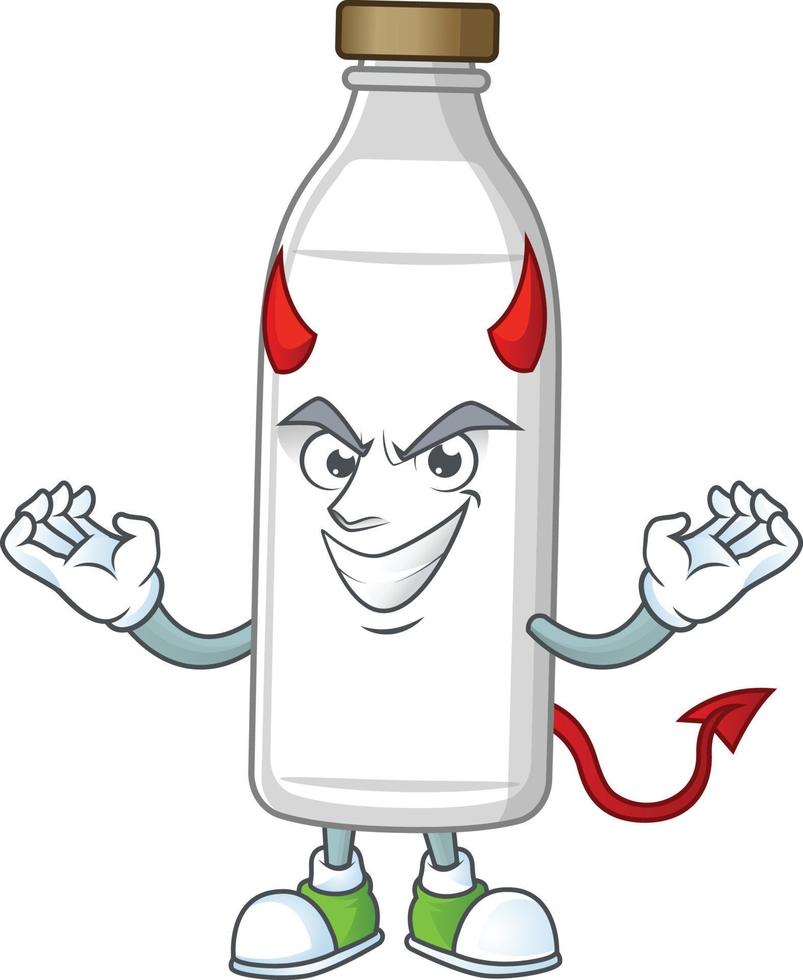 Lait bouteille dessin animé personnage vecteur