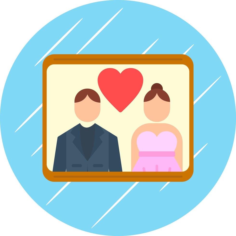 conception d'icônes vectorielles de photos de mariage vecteur