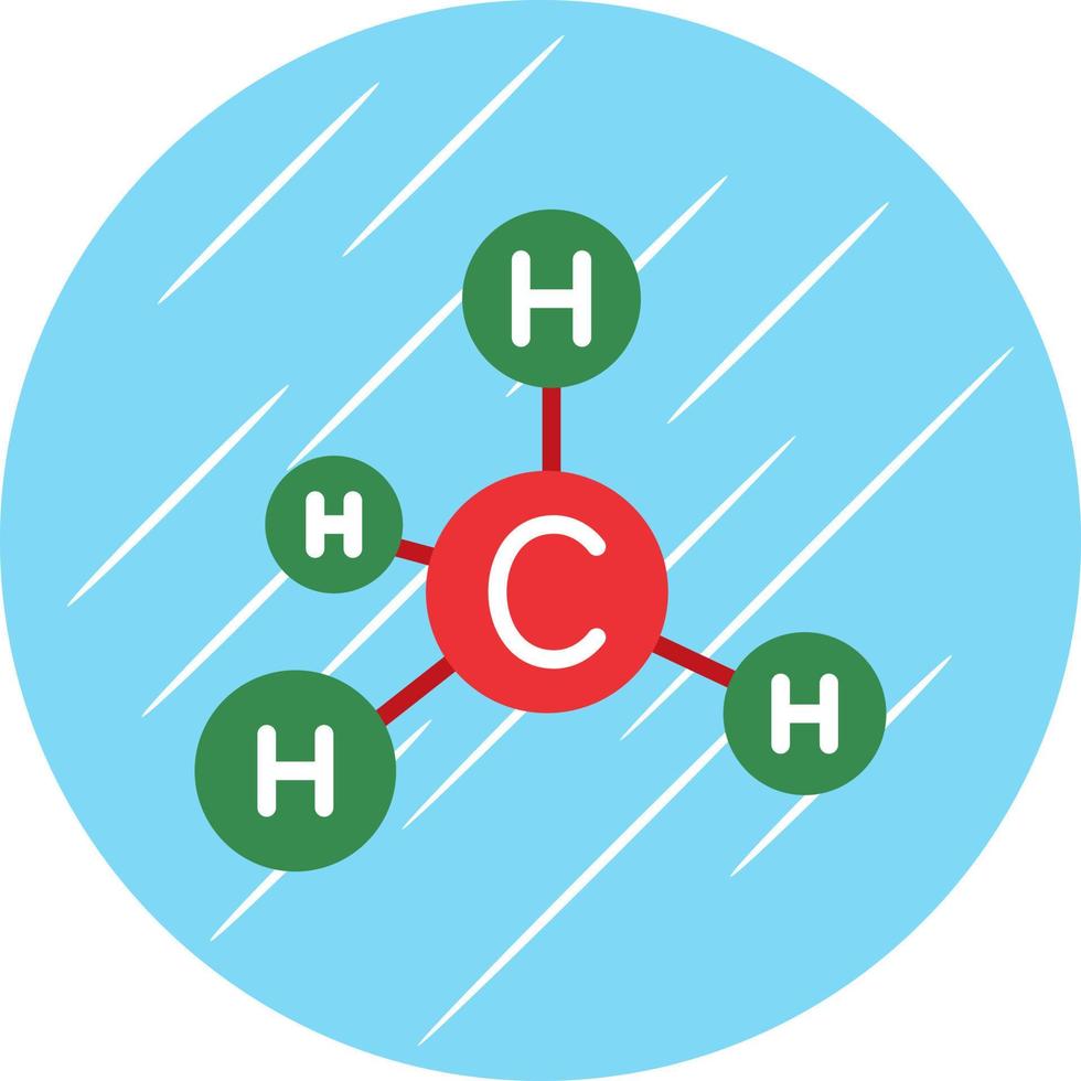 conception d'icône de vecteur de méthane