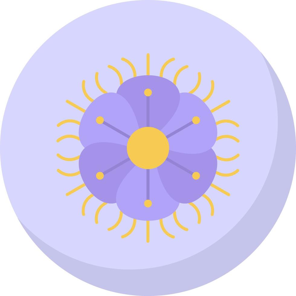 conception d'icône vectorielle de dianthus frangé vecteur