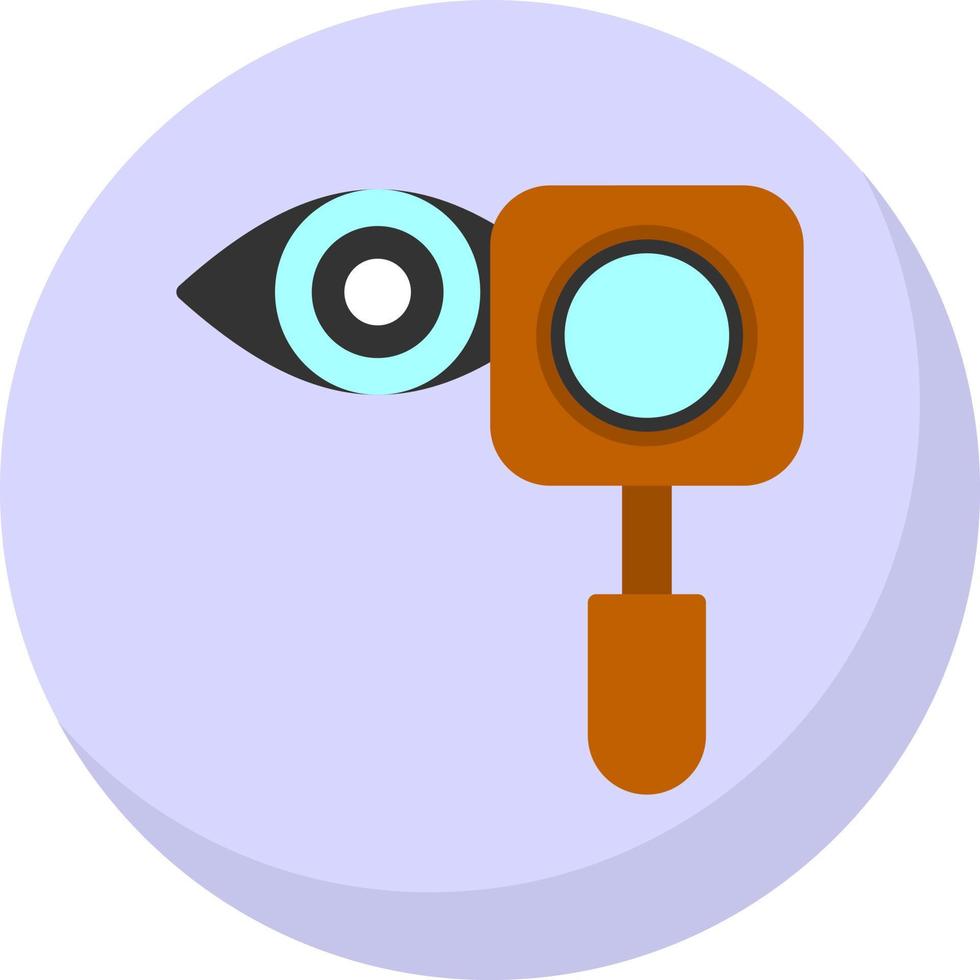 conception d'icône de vecteur d'examen de la vue