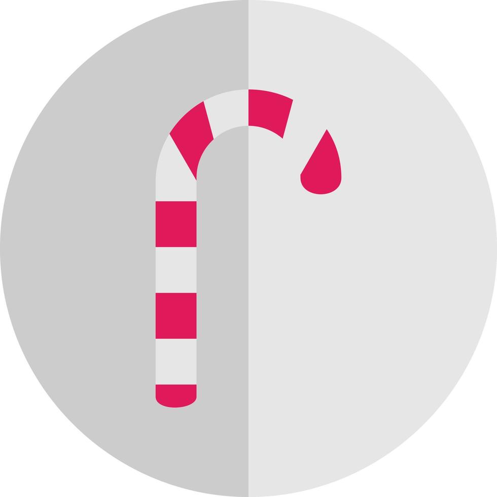 conception d'icône de vecteur de canne en bonbon