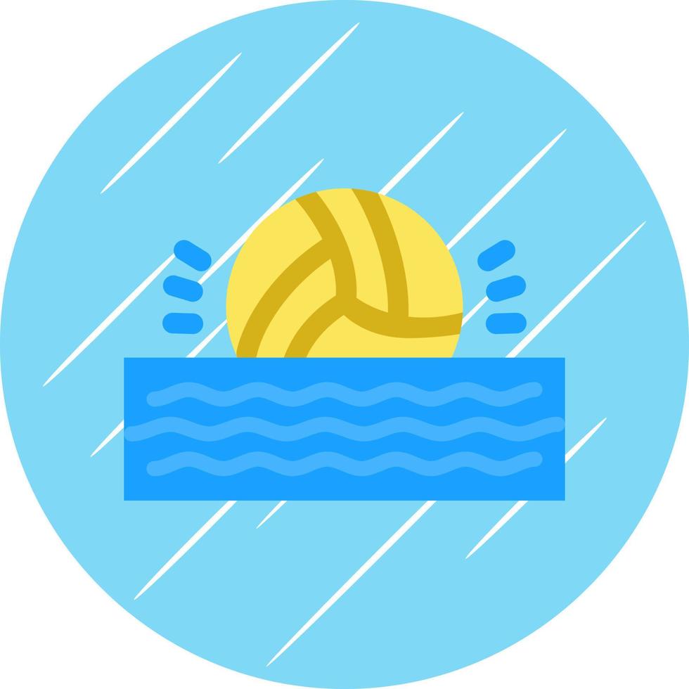 conception d'icône de vecteur de water-polo