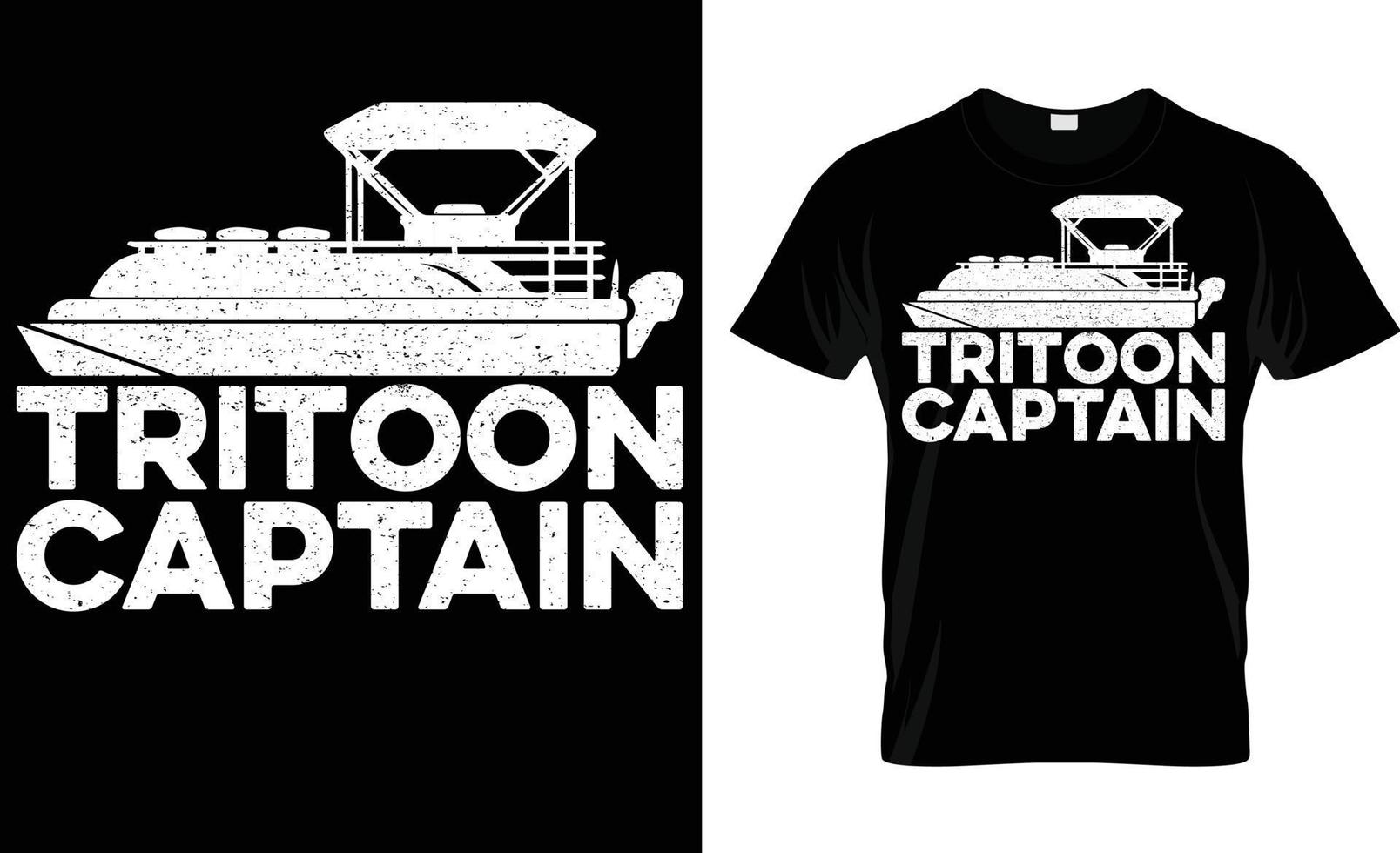 tritoon capitaine ponton vecteur