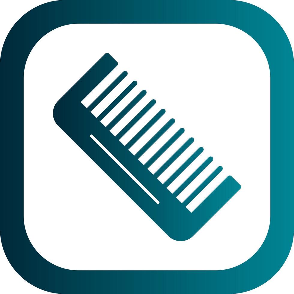 conception d'icône de vecteur de brosse à cheveux