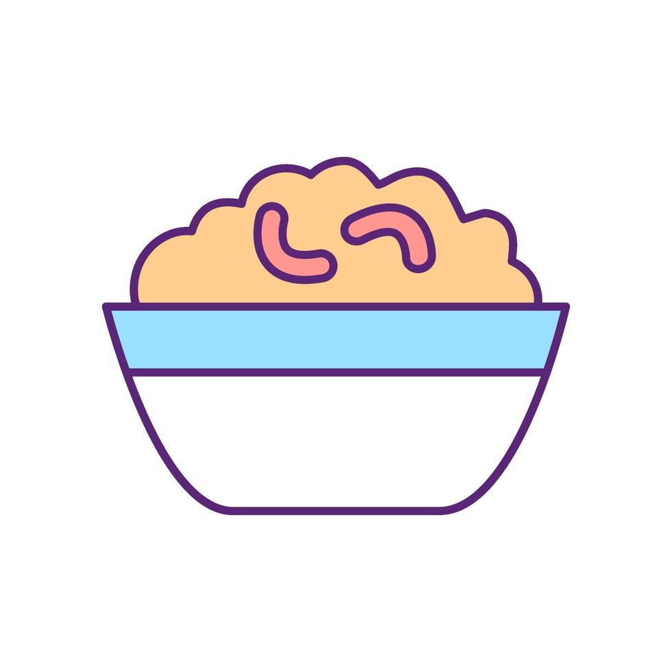 icône de couleur rvb de nourriture de petit déjeuner vecteur