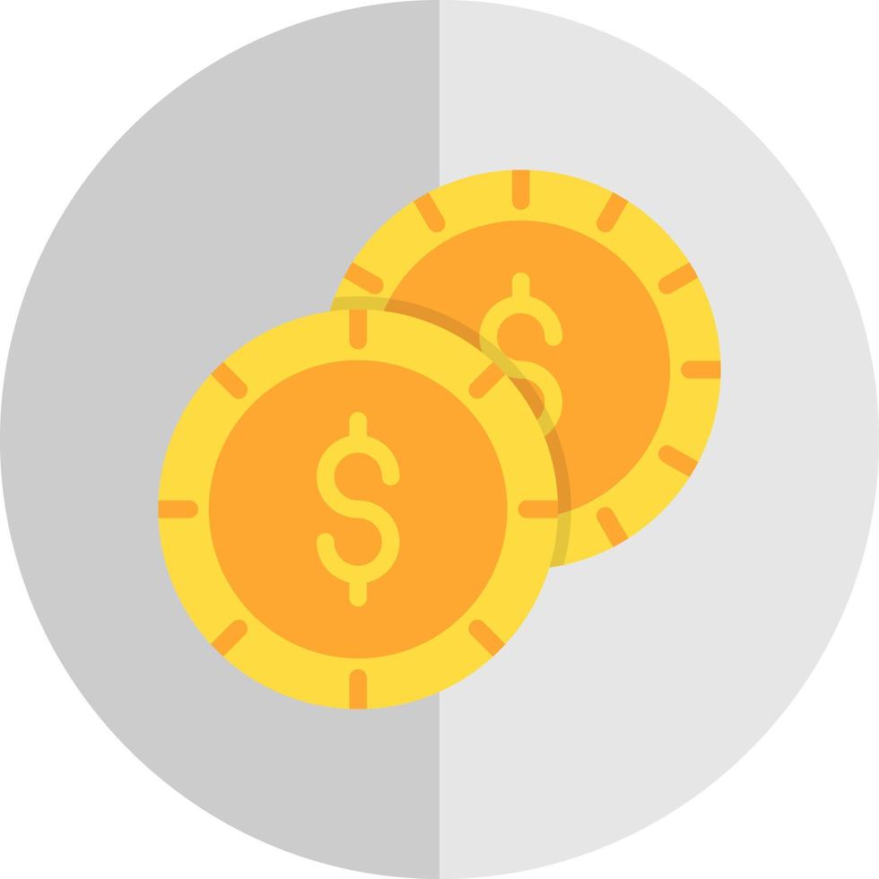 conception d'icône de vecteur de pièces de monnaie