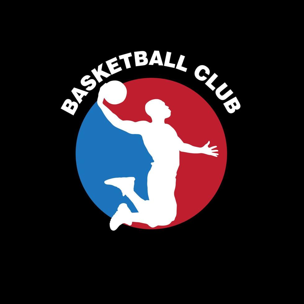 illustration vectorielle de basket-ball logo vecteur