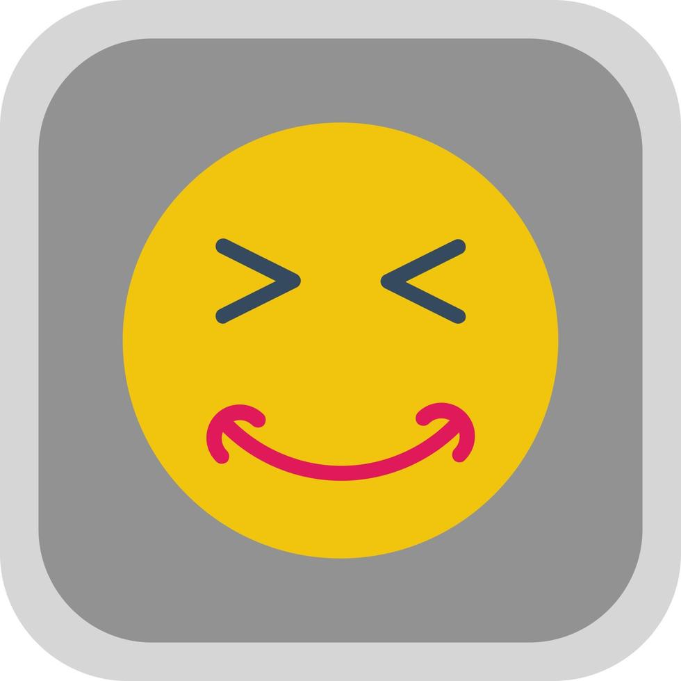 conception d'icône de vecteur de strabisme de sourire