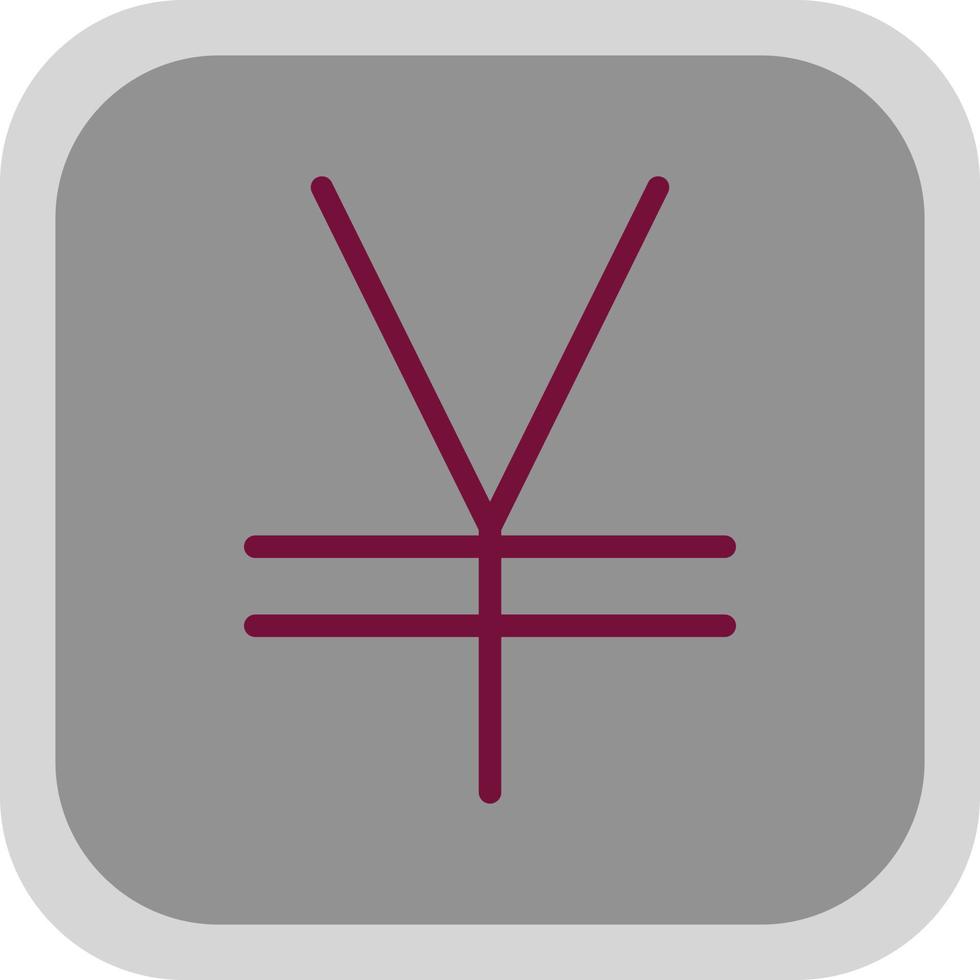 conception d'icône vectorielle signe yen vecteur