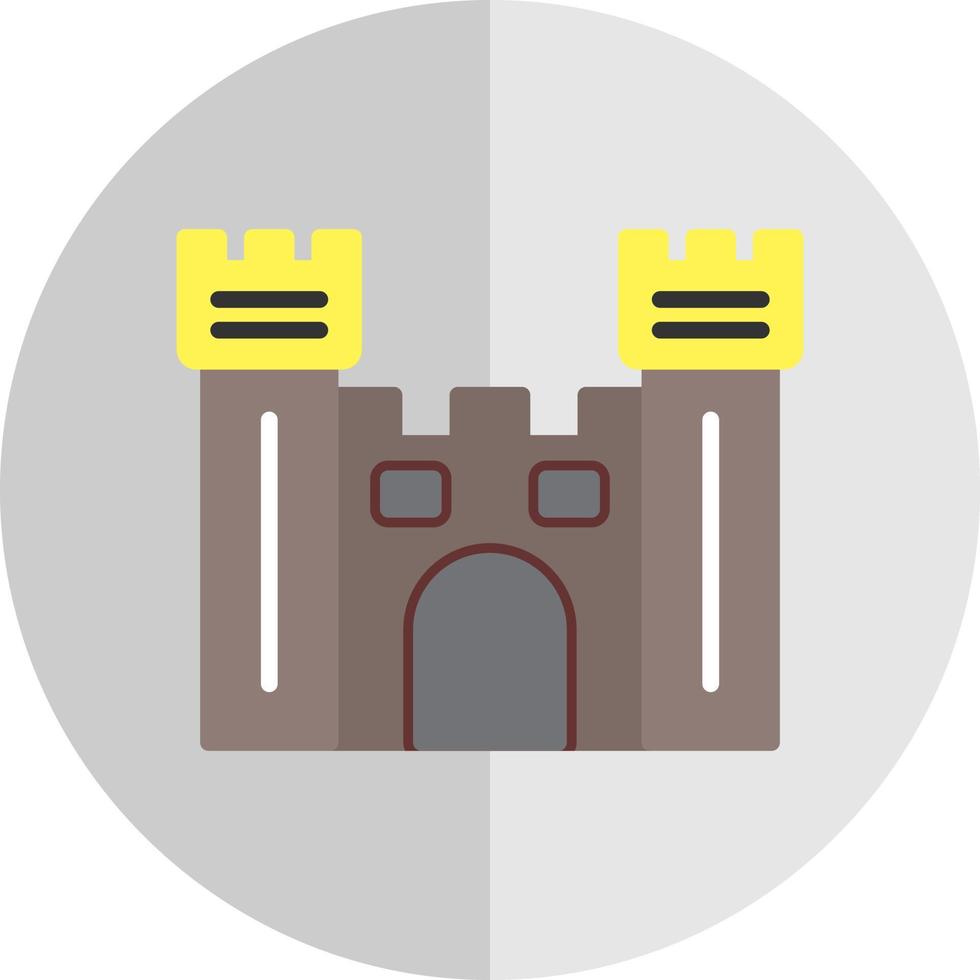 conception d'icône de vecteur de porte de château