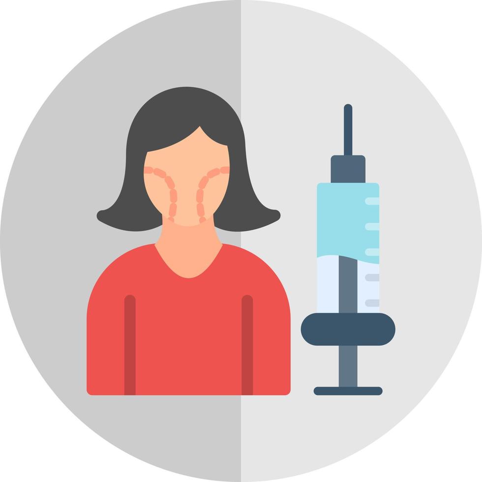 conception d'icône vectorielle de chirurgie esthétique vecteur