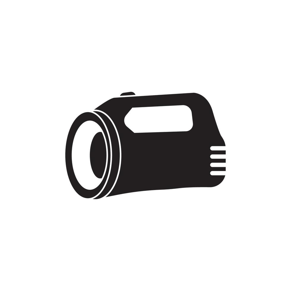 lampe de poche icône vecteur illustration conception