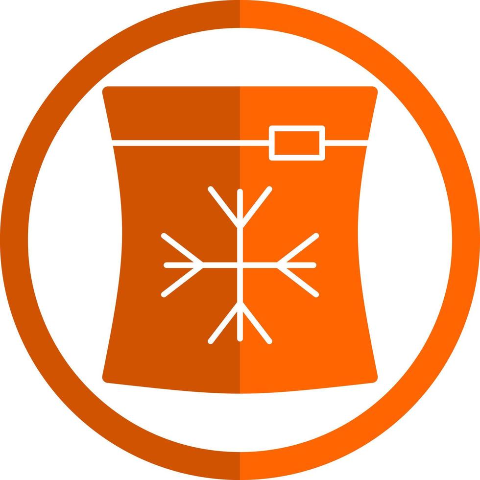 conception d'icône de vecteur de sac de glace