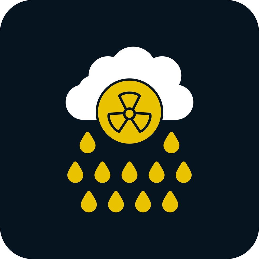 conception d'icône de vecteur de pluie acide