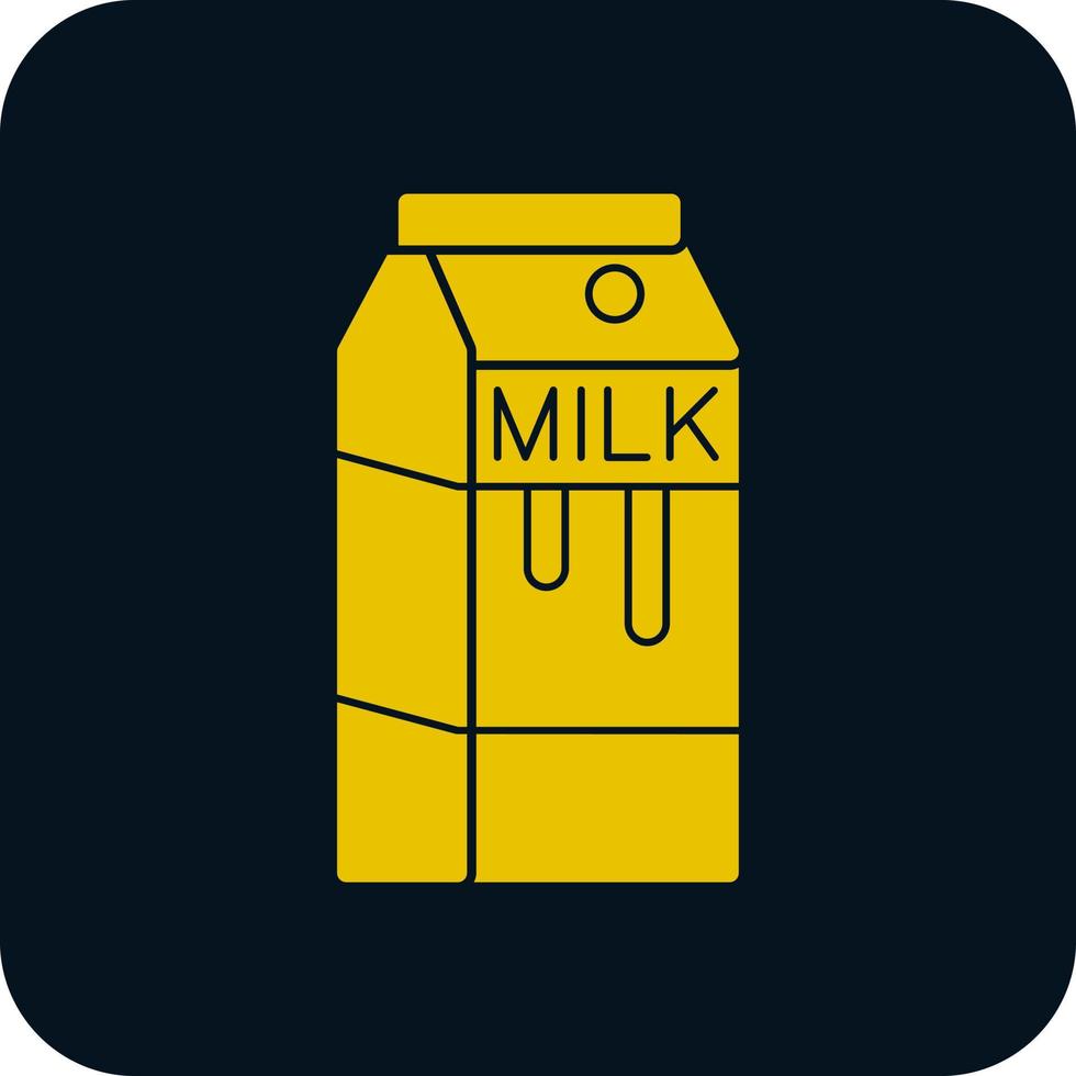 conception d'icône de vecteur de boîte de lait