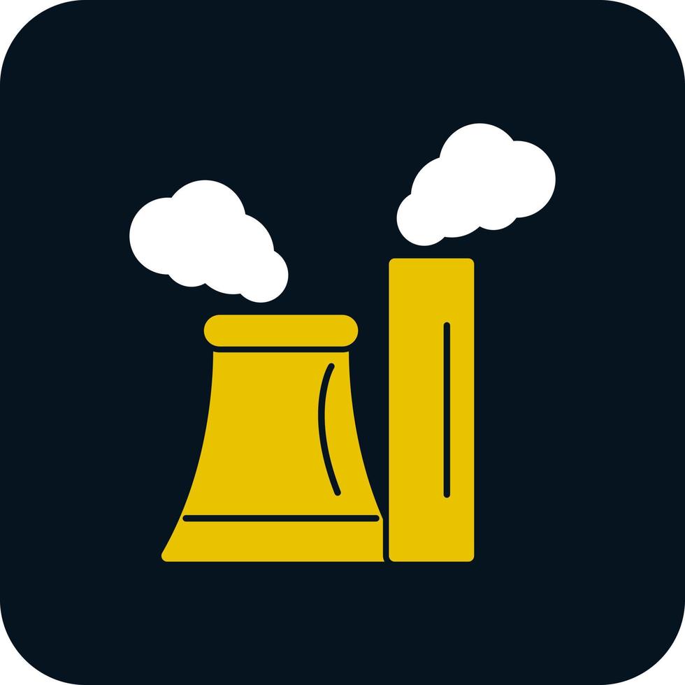 conception d'icône de vecteur de pollution de cheminée