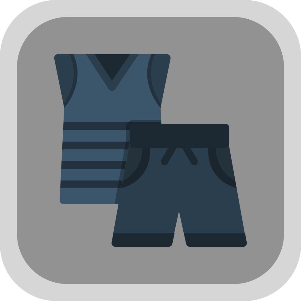 conception d'icône vectorielle de vêtements de sport vecteur