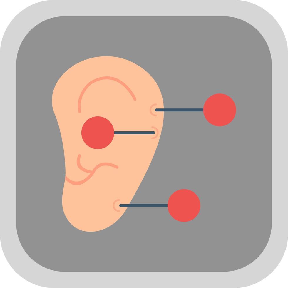 conception d'icône de vecteur de thérapie de l'oreille