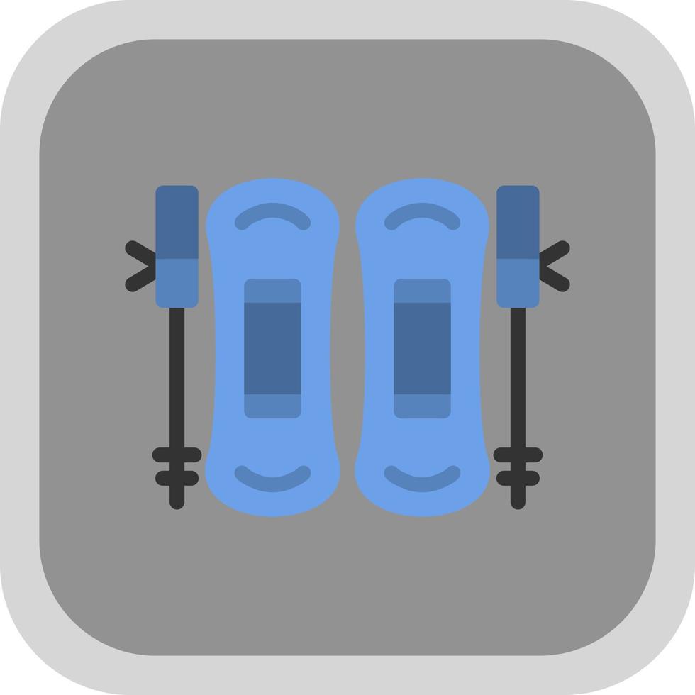 conception d'icônes vectorielles de ski vecteur