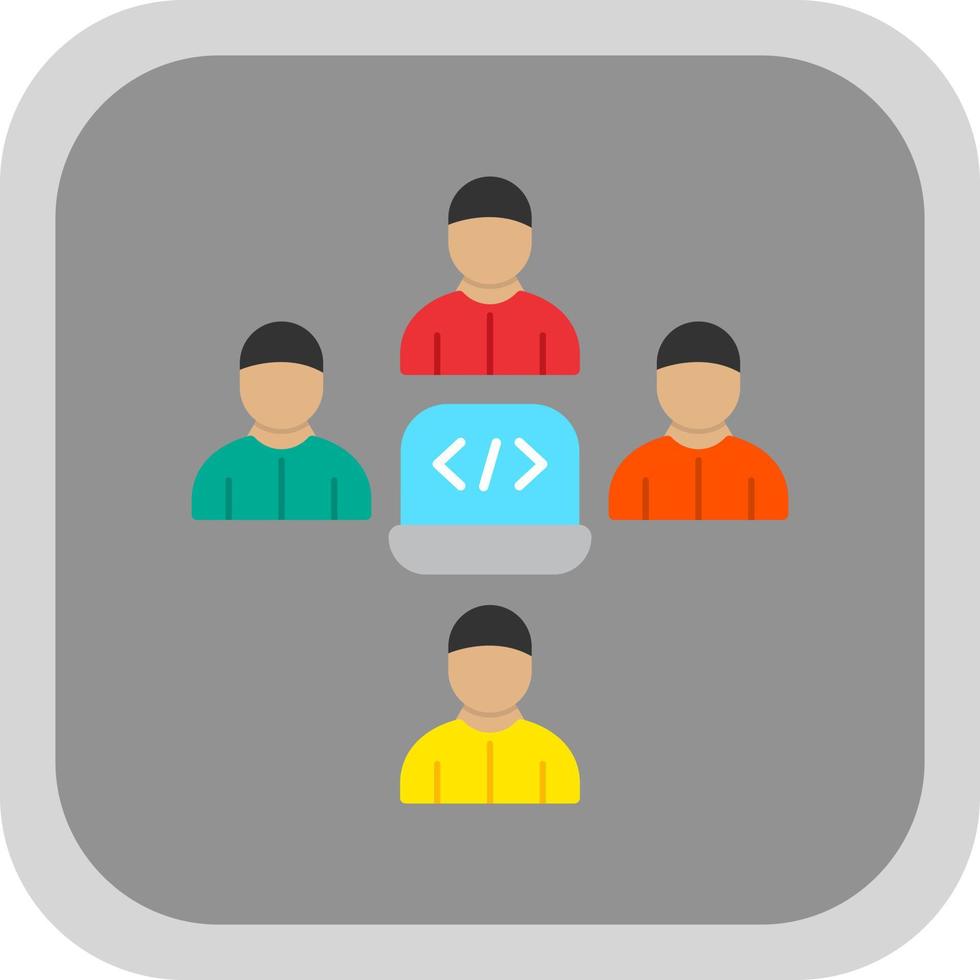 conception d'icône vectorielle de déploiement de code vecteur