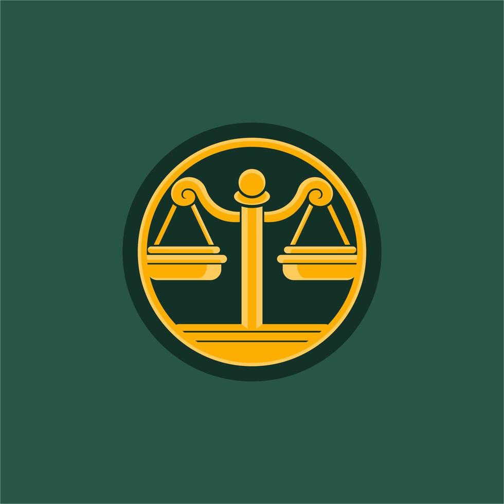 Justice échelle symbole logo vecteur