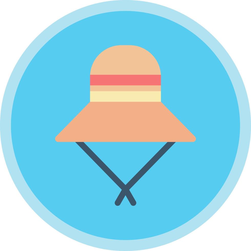 conception d'icône de vecteur de chapeau de soleil