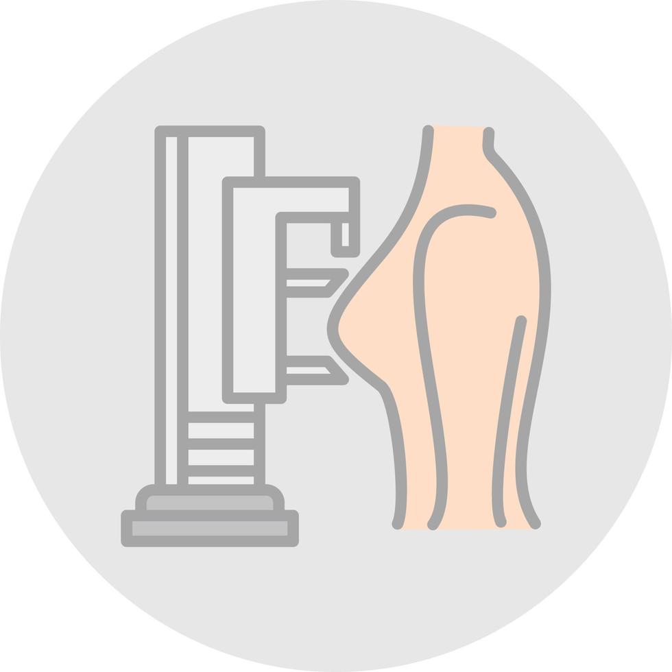 conception d'icône de vecteur de mammographie
