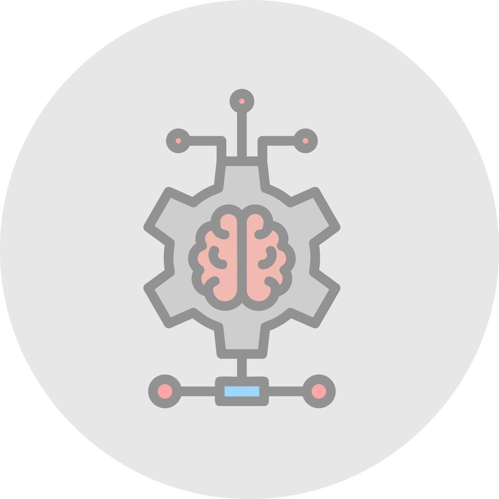 conception d'icônes vectorielles d'apprentissage en profondeur vecteur