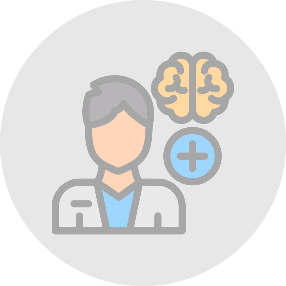 conception d'icône vectorielle psychiatre vecteur