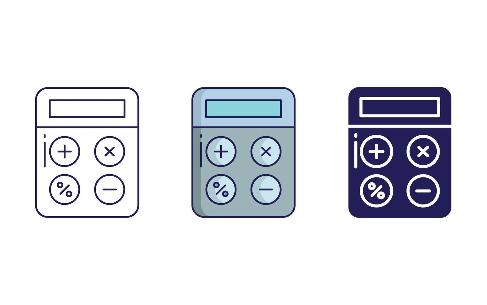 icône de vecteur de calculatrice