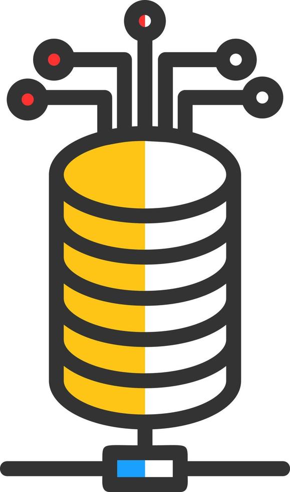 conception d'icône de vecteur de données volumineuses