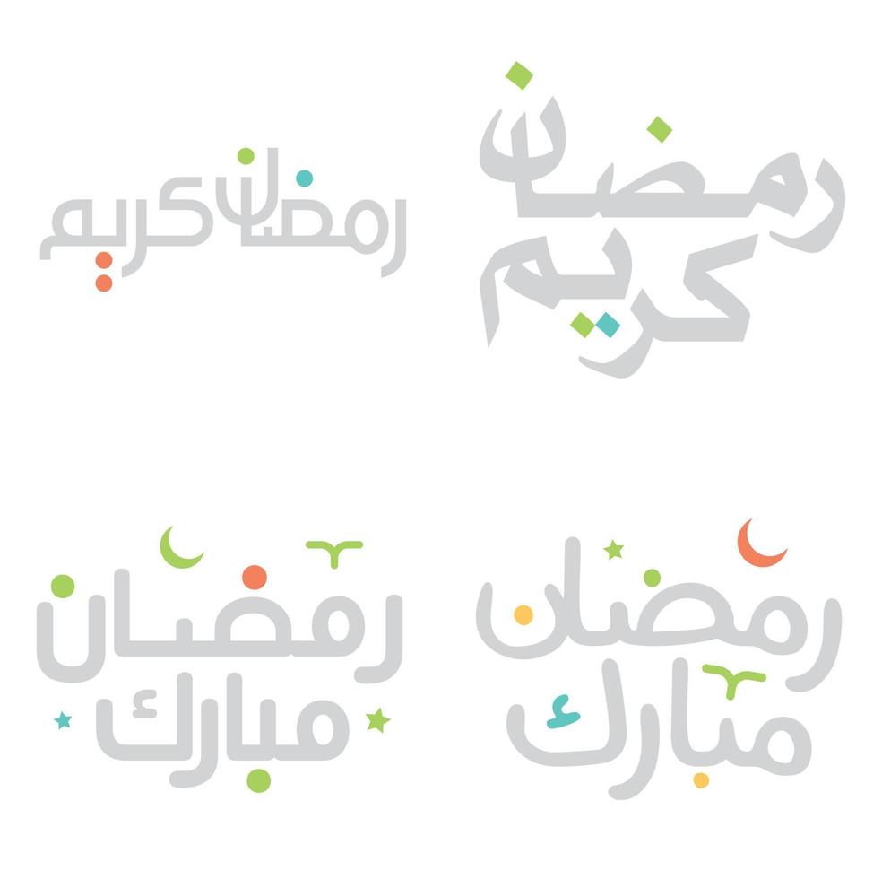 Ramadan kareem vecteur illustration avec arabe calligraphie pour saint mois de jeûne.