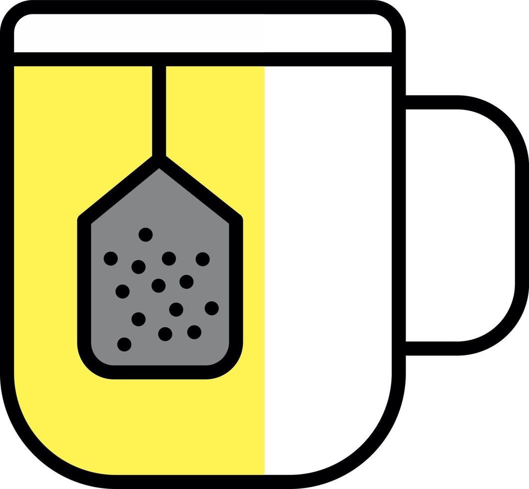 conception d'icône vectorielle de boisson à infusion vecteur