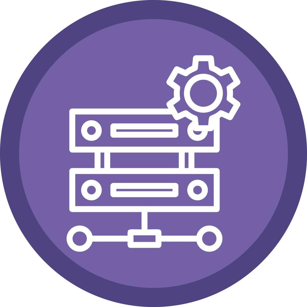 conception d'icône vectorielle de gestion de données vecteur