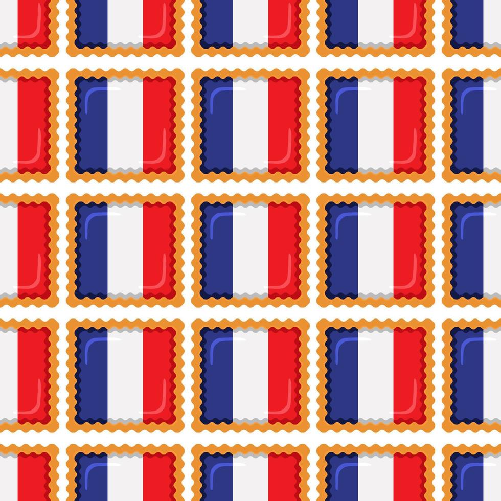 modèle biscuit avec drapeau pays France dans savoureux biscuit vecteur