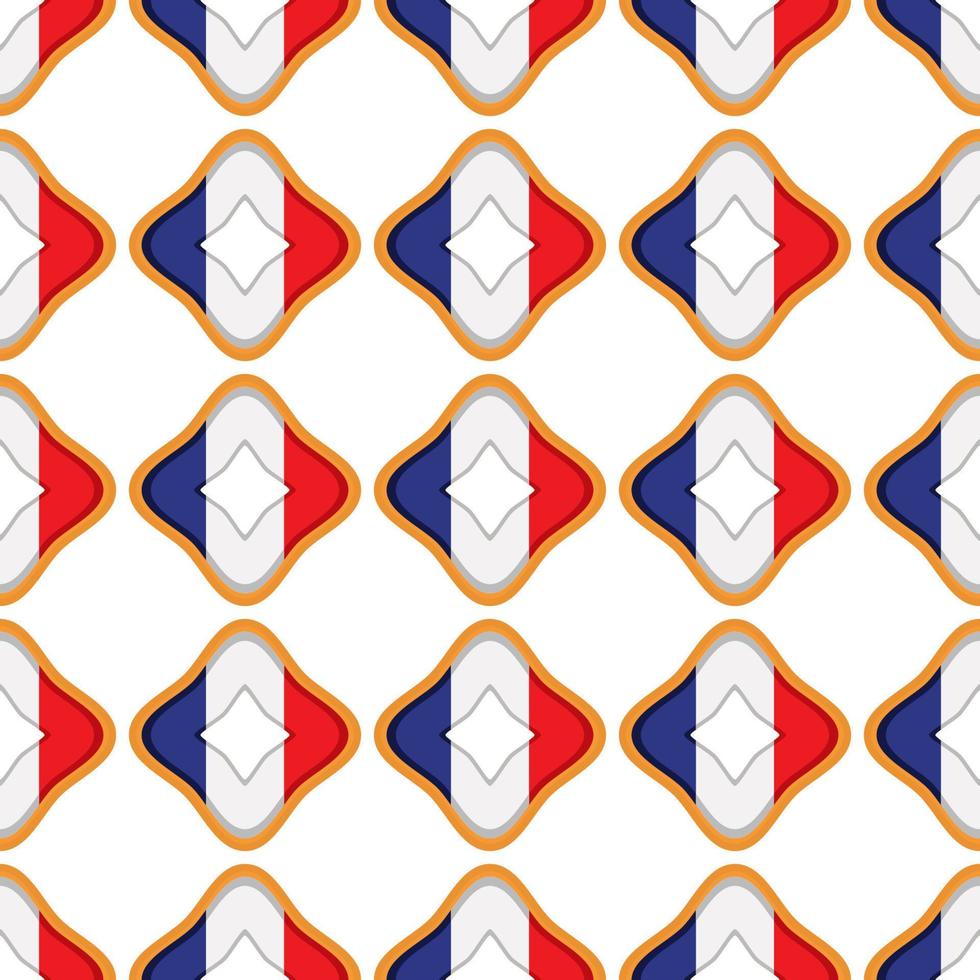 modèle biscuit avec drapeau pays France dans savoureux biscuit vecteur