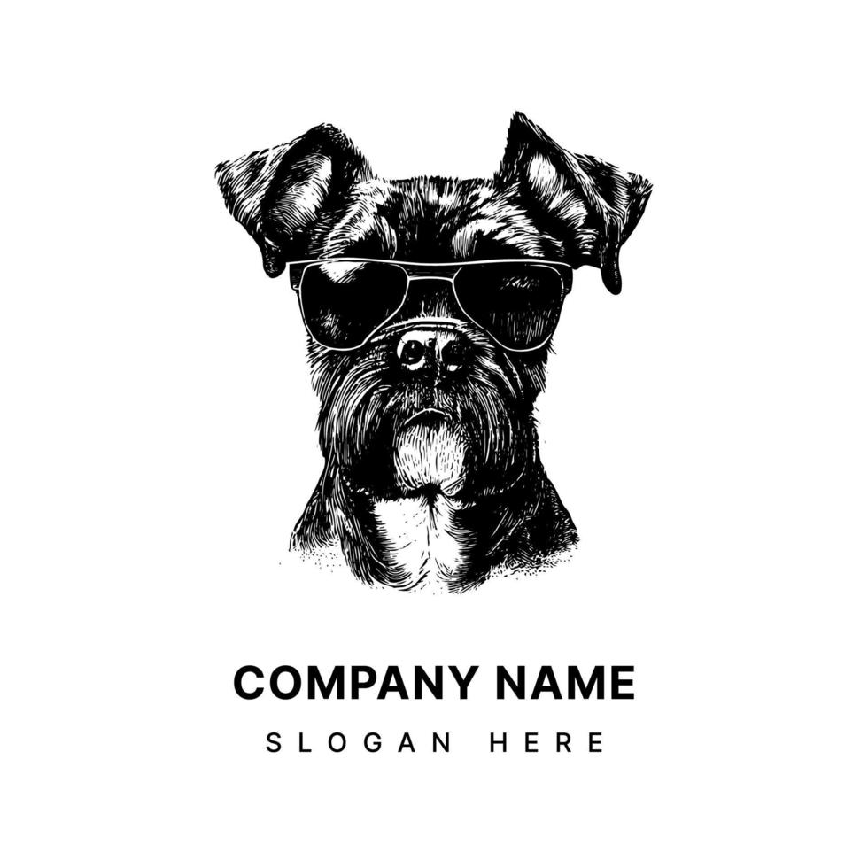 cool chien logo est une amusement et animé choix pour entreprises ou les organisations cette vouloir à transmettre une sens de énergie et espièglerie dans leur marque identité vecteur