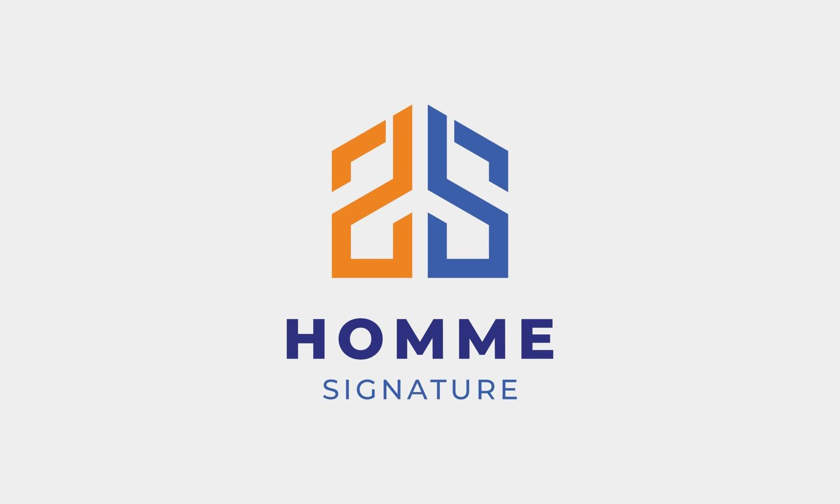 logo vecteur lettre s maison concept minimaliste logotype conception