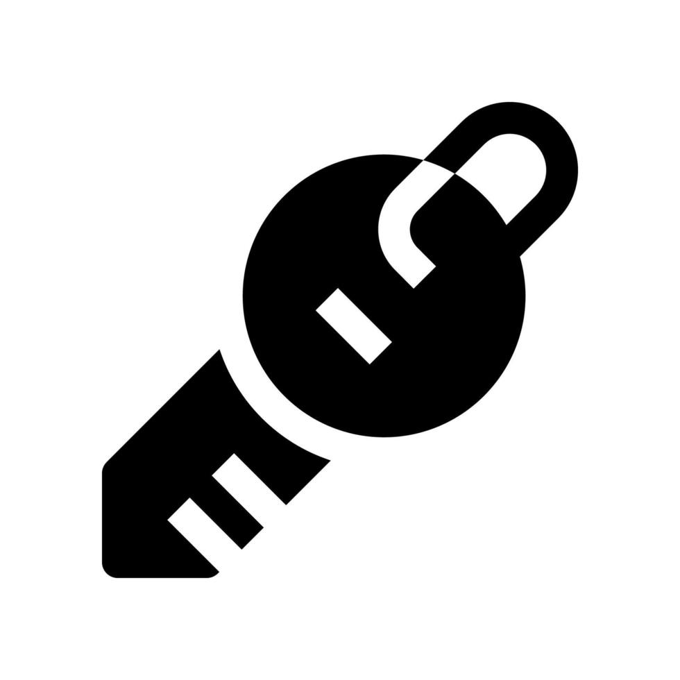 icône clé pour votre site Web, mobile, présentation et conception de logo. vecteur