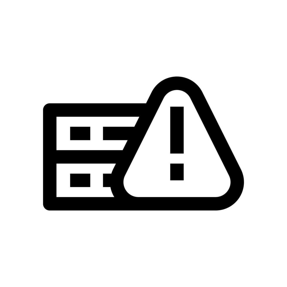 icône d'avertissement pour votre site Web, mobile, présentation et conception de logo. vecteur