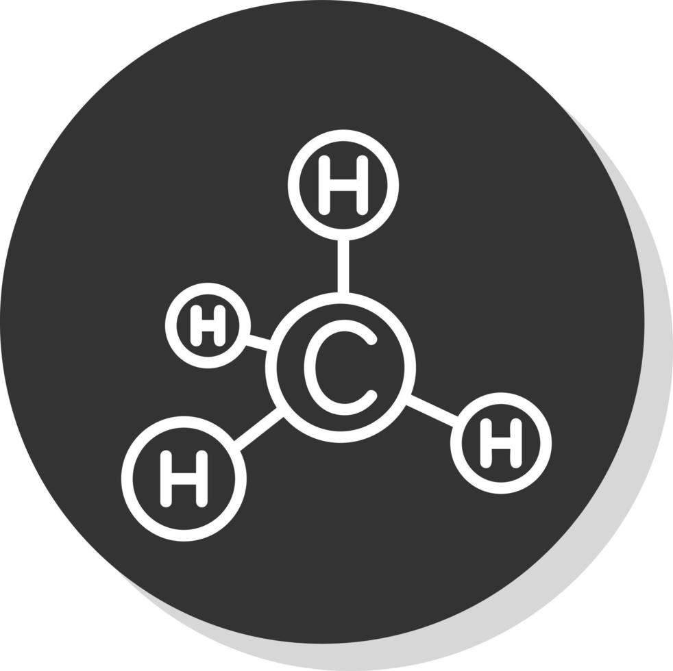 conception d'icône de vecteur de méthane