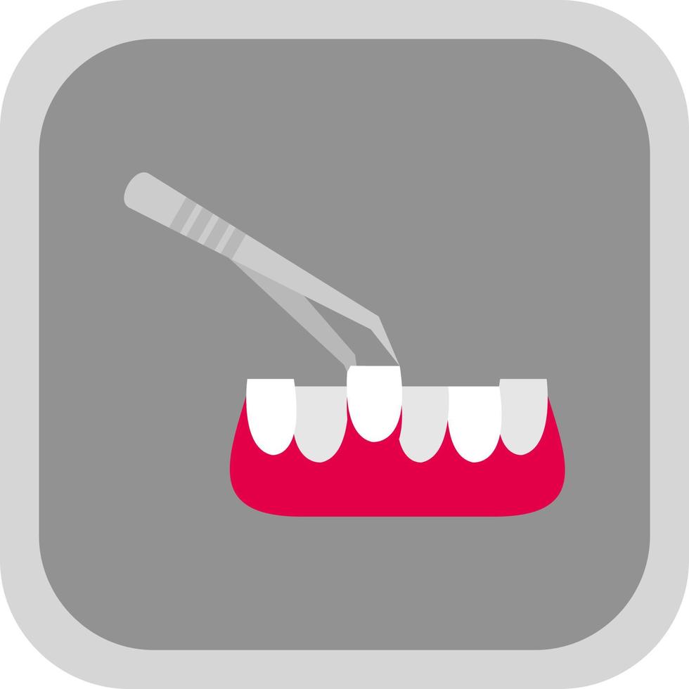 conception d'icône de vecteur d'extraction de dent