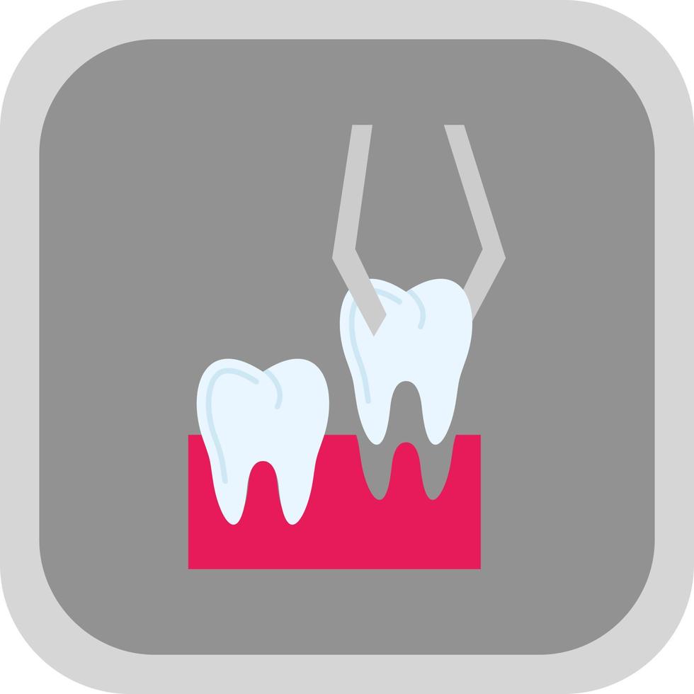 conception d'icône de vecteur d'extraction de dents