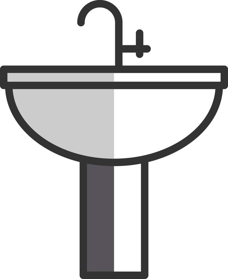 conception d'icône de vecteur d'évier