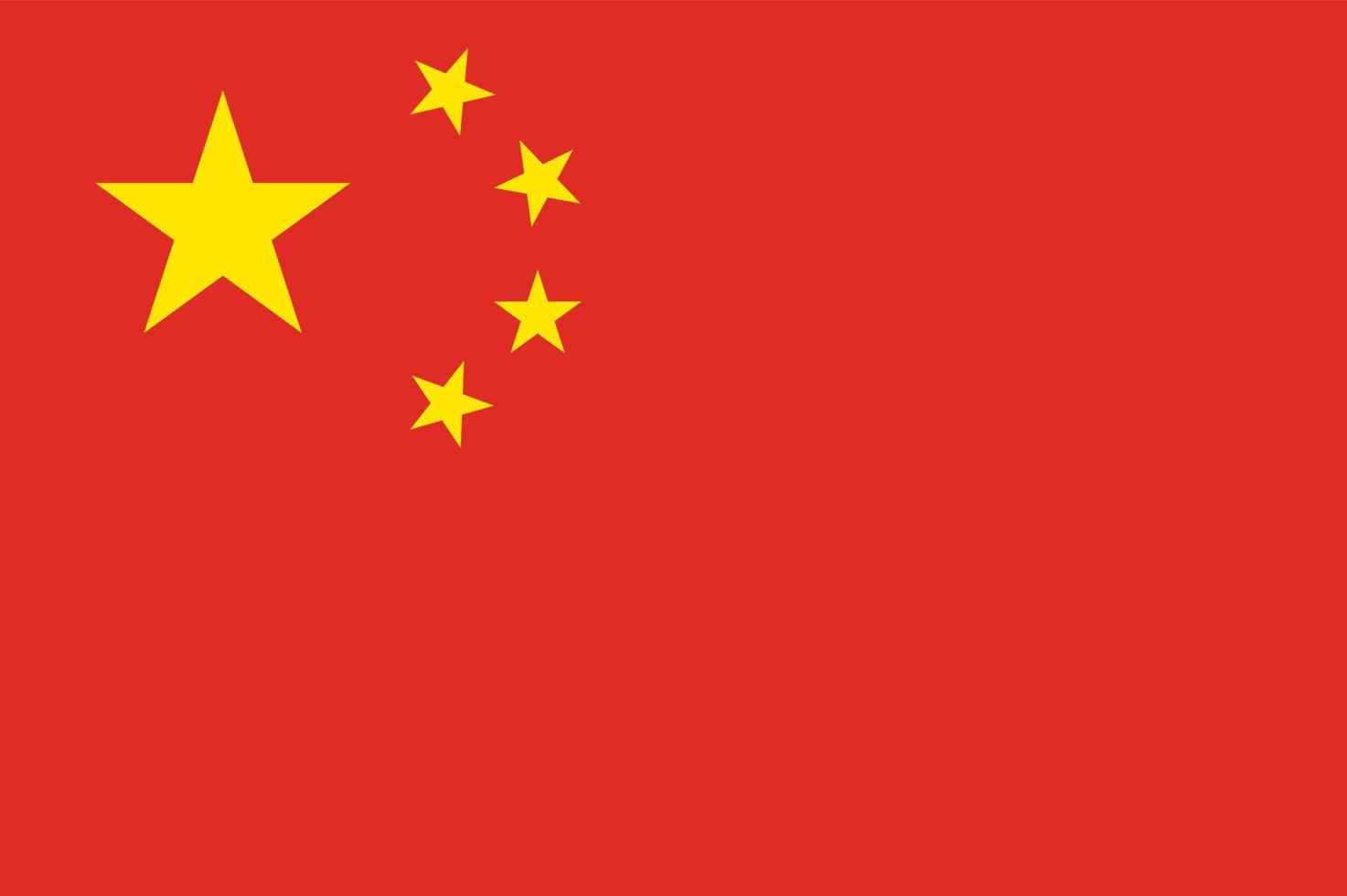 vecteur Chine drapeau la norme modèle