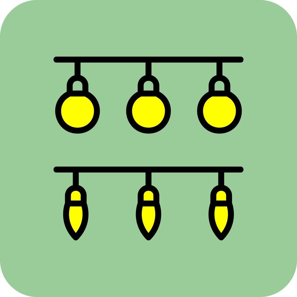 conception d'icône de vecteur de lumières de nouvel an